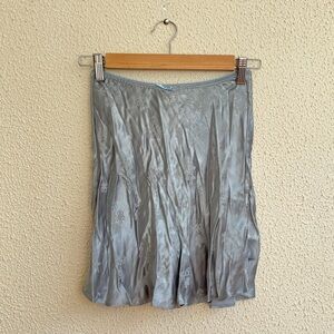 Zara Blue Silky Mini Skirt